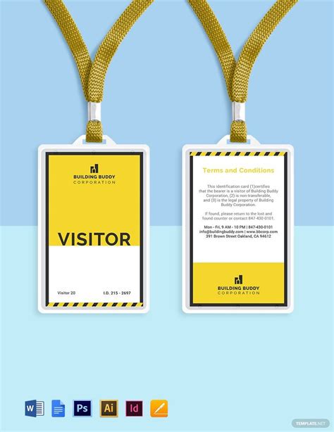 FREE Visitor ID Card Templates & Examples .